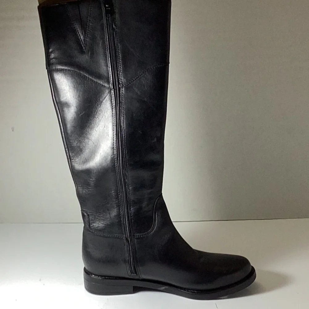 Giani Bernini Sandraa Womens Leather Riding Knee-High Boots